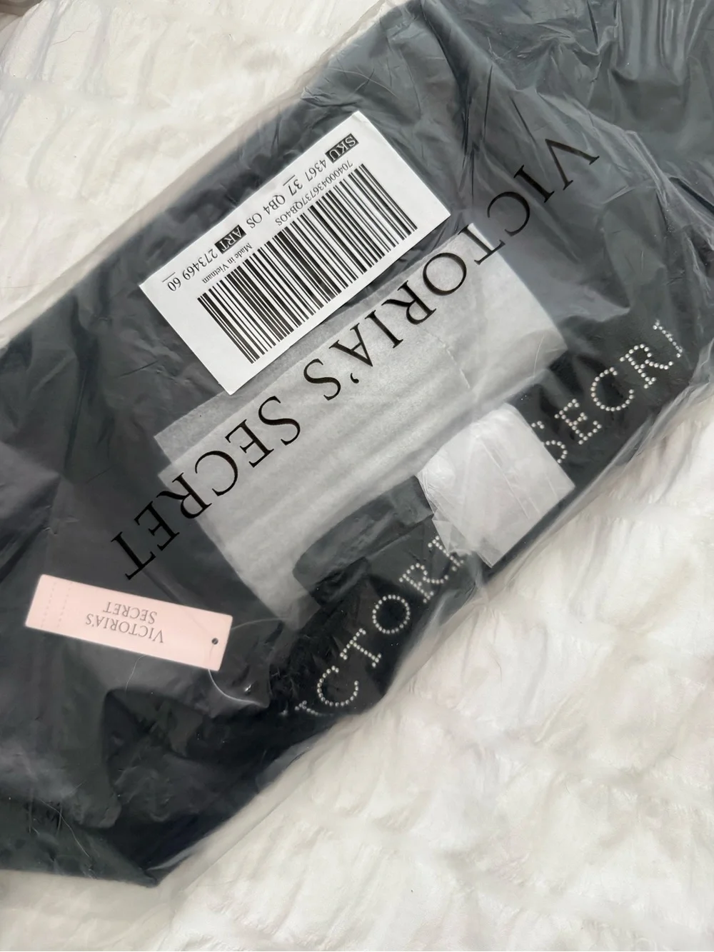 Victoria’s Secret black lace tote